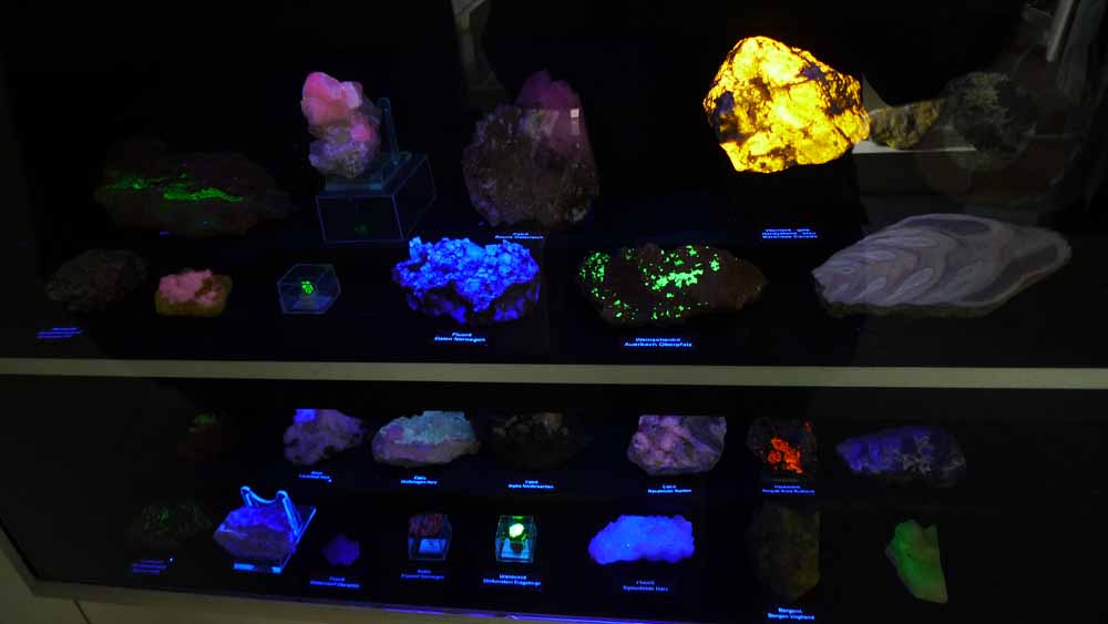 leuchtende Mineralien